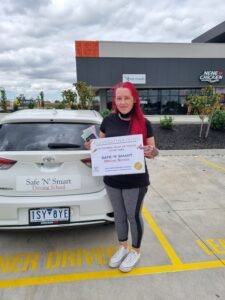 Learner diver passing the drive test at VicRoads Coolaroo