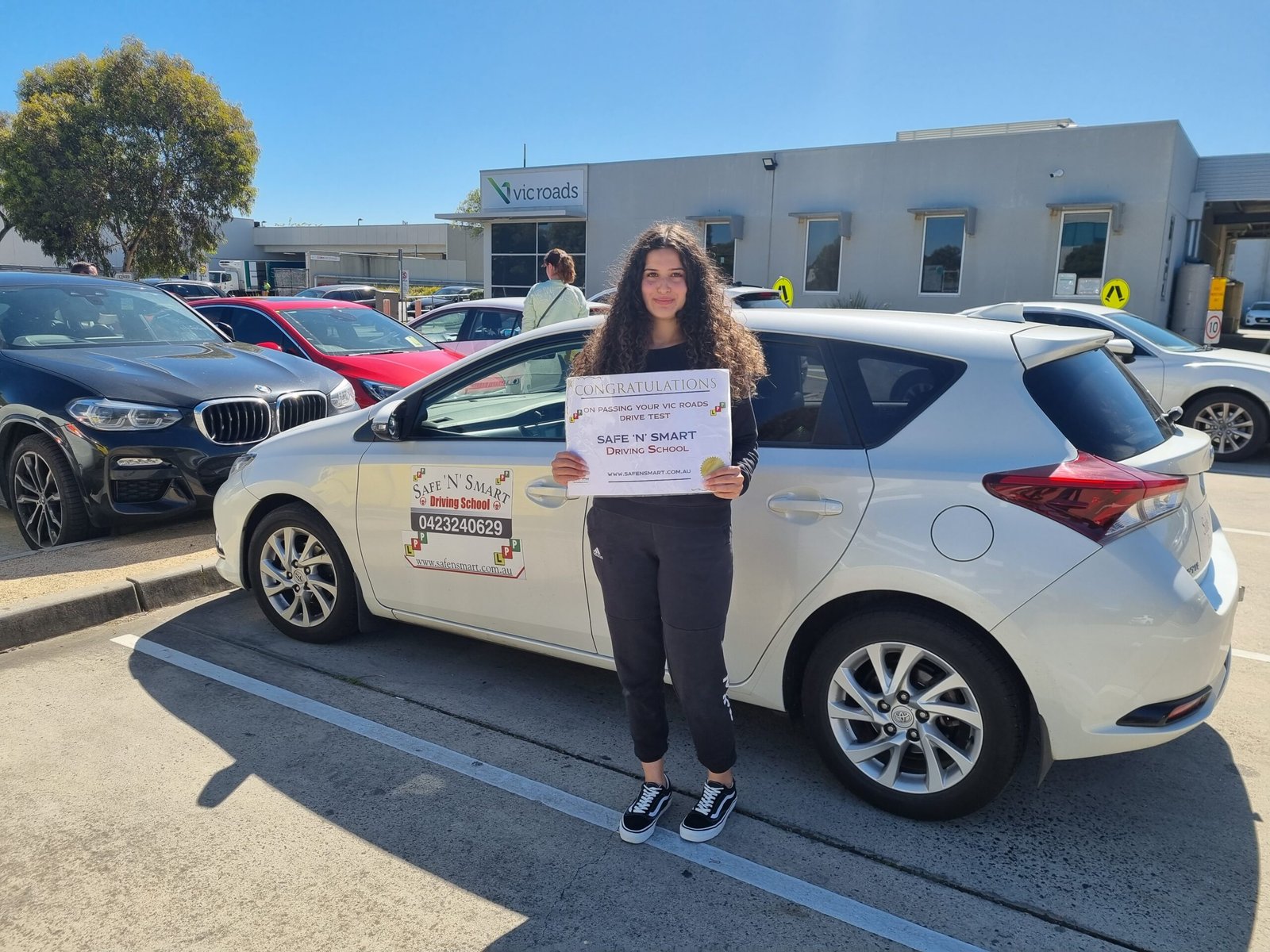Learner doing driving lessons at Safe N Smart Driving School in Bundoora